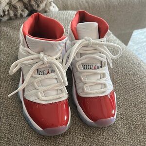 Never worn- brand new Jordan cherry sneakers